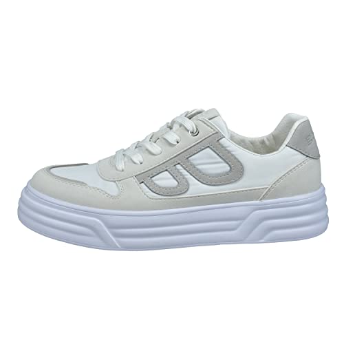 BAGATT Damen D31-ADP03 Sneaker, White/Light Grey, 39 EU von BAGATT