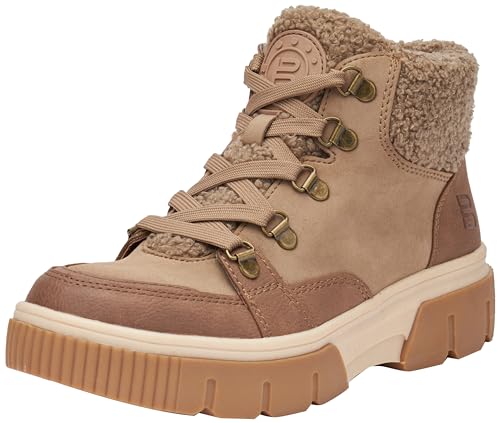 BAGATT Damen Molfetta Boots, beige, 37 EU von BAGATT