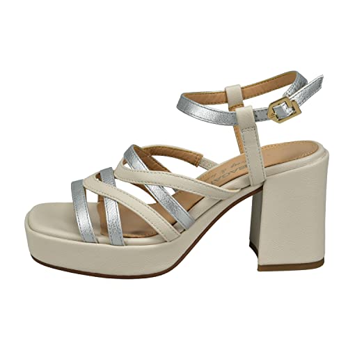 BAGATT Damen D11-AEH80 Slide Sandal, beige/Silver, 39 EU von BAGATT