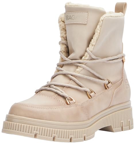 BAGATT Damen Robin Boots, beige, 42 EU von BAGATT