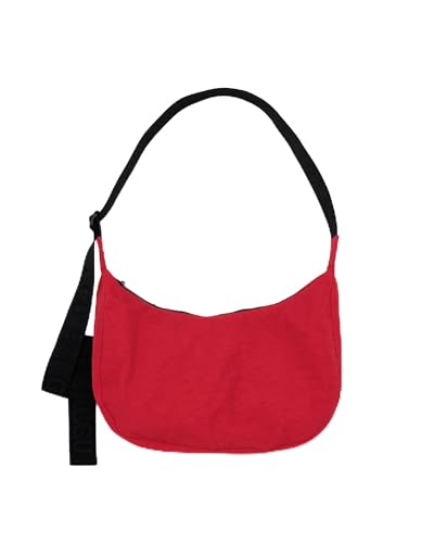 BAGGU Mittelgroße Nylon-Halbmondtasche, Candy Apple, Einheitsgröße von BAGGU