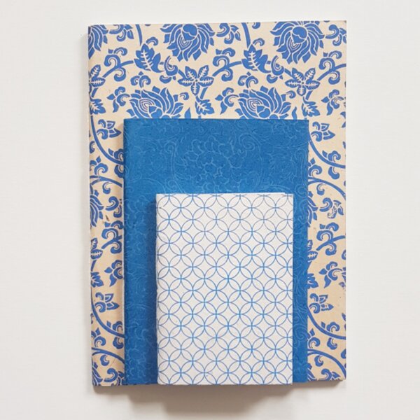 BAGHI Notizbuch Set mit Cover aus handgeschöpftem Papier von BAGHI