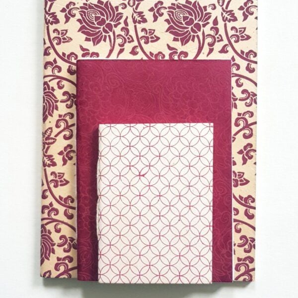 BAGHI Notizbuch Set mit Cover aus handgeschöpftem Papier von BAGHI