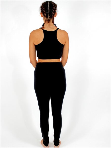 BAGHI Yoga Bustier GOTS organic black-petrol von BAGHI