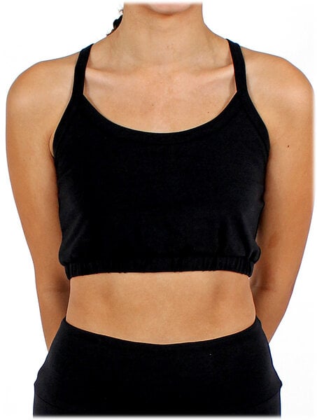 BAGHI Yoga Bustier GOTS organic black-petrol von BAGHI