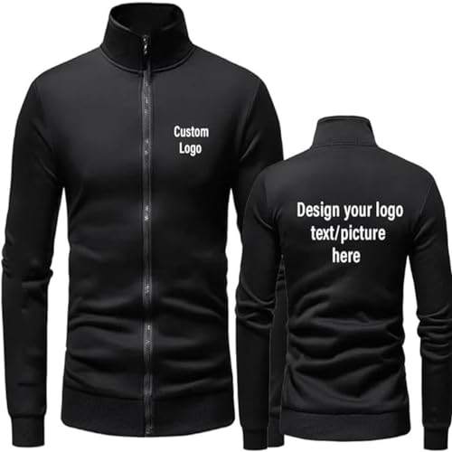 BAGLEV Benutzerdefinierte Männer Hoodies Personalisieren Sie Ihren Eigenen Text Bild Logo Reißverschluss Langarm Frühling Herbst Streetwear Mantel color1,L BAGLEV Benutzerdefinierte Männer Hoodies Personalisieren Sie Ihren Eigenen Text Bild Logo Reißverschluss Langarm Frühling Herbst Streetwear Mantel color1,L von BAGLEV
