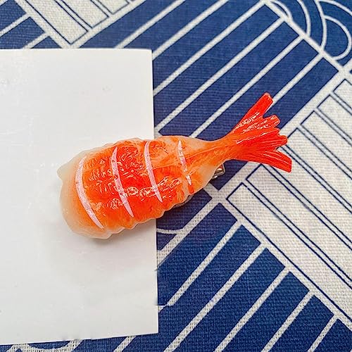 Krokodilklemme, Kopfschmuck, Haarklemme, geometrische Kopfbedeckung, Kinder, Sushi for Lachs, Haarnadeln, Damen-Haarspangen, koreanische Haarspangen, Entenschnabel-Seitenklammern E (Color : A, Size von BAGLEV