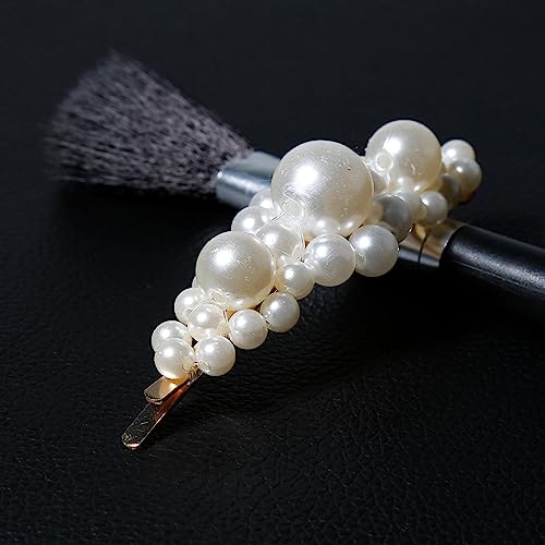 Krokodilklemme, Kopfschmuck, Haarklemme, modische Perlen-Haarspange for Frauen, elegantes koreanisches Design, Snap-Haarspange, Haarnadel, Haar-Styling-Zubehör for Frauen und Mädchen, 05 (Color : 12 von BAGLEV