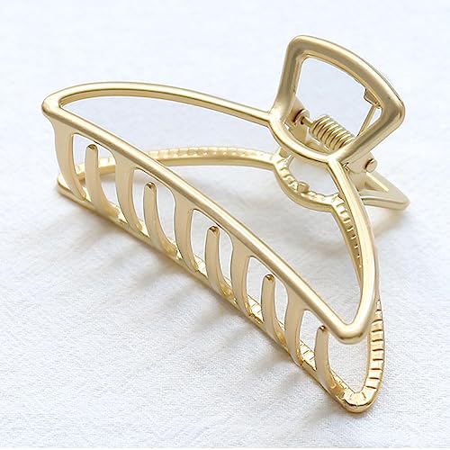 Krokodilklemme, Kopfschmuck, Haarklemme, neue geometrische Haarklammer for Damen, Haarkrabbe, Mondform, Haarspange, Krallen, einfarbig, Haarschmuck, Haarnadel, Subgoldl (Color : SubGoldL, Size : Roz von BAGLEV