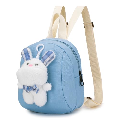 BAGROUPS 27x22x13cm Kinder Jungen Mädchen Stofftier Plüsch Rucksack und Tasche für Kleinkinder Kinderrucksack, Kleiner Plüschrucksack von BAGROUPS