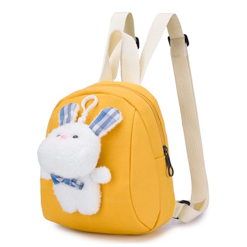 BAGROUPS 27x22x9cm Kinder Jungen Mädchen Stofftier Plüsch Rucksack und Tasche für Kleinkinder Kinderrucksack, Kleiner Plüschrucksack für 3-5 Jahre von BAGROUPS