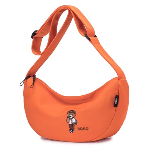 BAGROUPS Half Moon Damen Umhängetasche Damen Umhängetasche Half Moon Wasserdichtes Nylon, Verstellbarer Riemen für Den Täglichen Gebrauch von BAGROUPS