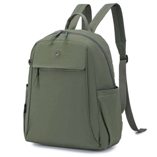 BAGROUPS Handgepäck Rucksack 40x30x15cm British Airways Wasserdicht Reiserucksack Handgepäck 14 Zoll Laptop Tagesrucksäcke 20L Anti Diebstahl Tasche Travel Backpack für Urlaub Damen Herren Grün von BAGROUPS