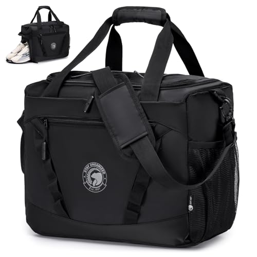 BAGROUPS Handgepäck Tasche 40x30x20 Wizzair Vueling Volotea für Flugzeug 25L Reisetasche 40x30x20 mit Schuhfach wasserdichte Reisetaschen Gym Travel Bag für Weekender Sport Camping Damen Herren von BAGROUPS