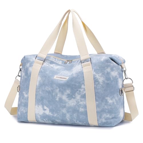 BAGROUPS Reisetasche Groß 32L Handgepäck Tasche für Flugzeug Easyjet Handgepäck 45x36x20 Faltbarer Wasserdicht Nylon Herren Damen Sporttasche für Weekender FitnessTrainings Schwimm Krankenhaus Blau von BAGROUPS