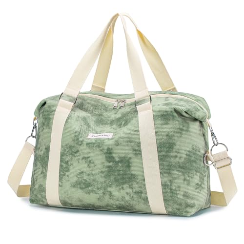 BAGROUPS Handgepäck Tasche 55x40x20 für Flugzeug Reisetasche Damen Weekender Bag Sporttasche Damen Herren Handgepäck Koffer Krankenhaustasche Weekendertasche Groß 40L（Grün） von BAGROUPS