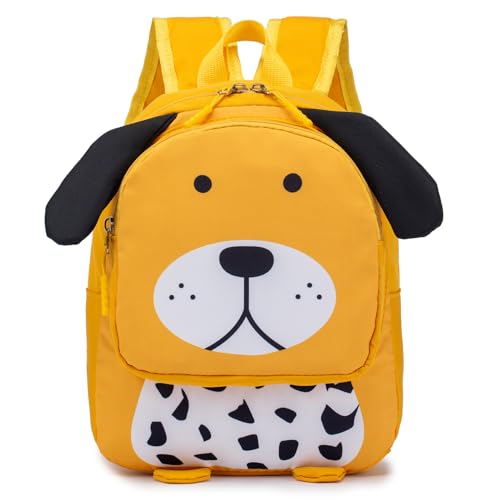 BAGROUPS Niedlicher Gelber Welpen-Kindergepäckrucksack, Kleiner Rucksack für Jungen und Mädchen, Kinder im Alter von 2–5 Jahren von BAGROUPS