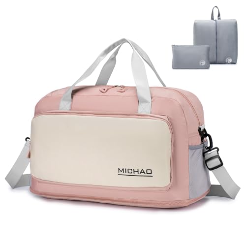 BAGROUPS Handgepäck Tasche 55x40x23 Lufthansa Faltbare Wasserdicht Reisetasche 55 x 40 x 23 cm Groß Erweiterbar Handgepäck für Flugzeug Diebstahlsichere Sporttasche für Weekender Fitness Damen Herren von BAGROUPS