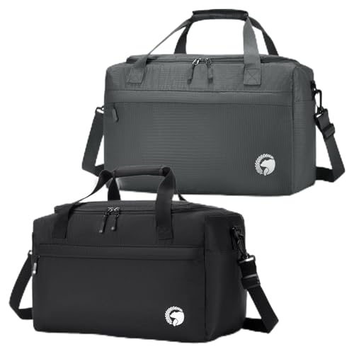 BAGZY 2x Ryanair Handgepäck 40x20x25 Handgepäck Tasche für Flugzeug 20LKlein Faltbare Sporttasche Wasserdicht Weekender Handtaschen Tragbar Schwimmtasche Fitnesstasche Trainingstasche für Herren Damen von BAGZY