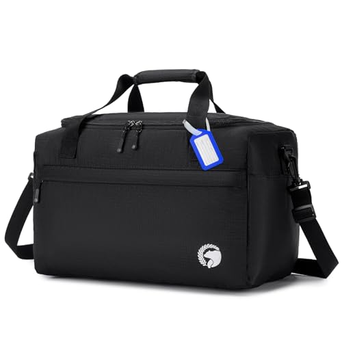 BAGZY Handgepäck Tasche 40x20x25 Ryanair Reisetasche 20L Sporttasche Wasserdicht Reise-Gepäck Kleine Handgepäck Tasche für Flugzeug Weekender Faltbare Handtaschen Hospital Bag Herren Damen Schwarz BAGZY Handgepäck Tasche 40x20x25 Ryanair Reisetasche 20L Sporttasche Wasserdicht Reise-Gepäck Kleine Handgepäck Tasche für Flugzeug Weekender Faltbare Handtaschen Hospital Bag Herren Damen Schwarz von BAGZY