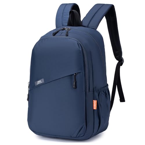 BAGZY Klein Reiserucksack 20L Rucksack Handgepäck Flugzeug 40x30x15cm British Airways Laptoptasche 14 Zoll Travel Backpack Hand Luggage Tasche für Reise Trekking Kabinen Daypack Herren Damen Blau von BAGZY