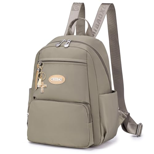 BAGZY Klein Cityrucksack Damen Kleiner Elegant Rucksack Damen Mini Casual Daypack Damenrucksack für Lässig Schule Travel Wandern Arbeit,Grau von BAGZY