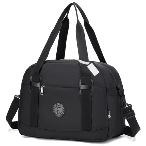 BAGZY Reisetasche Handgepäck Tasche 40x30x20 Wizzair Vueling Eurowings 25L Faltbare Weekender Sporttasche Klein Wasserdicht Koffer Handgepäck Tasche für Flugzeug Hospital Bag Herren Damen von BAGZY