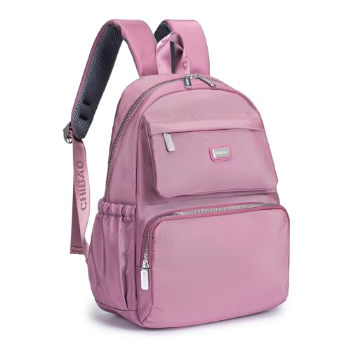 BAGZY Rucksack Damen 40x30x20 Wizzair, Handgepäck Rucksack 15,6 Zoll Wasserdicht Laptop Rucksack Reiserucksack Handgepäck Flugzeug Daypack, Oxford Rosa von BAGZY