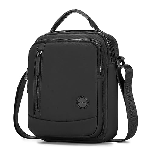 BAGZY Umhängetasche Herren Schultertasche Handtaschen Männer Nylon Tablet-Tasche Große Brustbeutel Herren Tasche Arbeitstasche für Büro/Hochschule/Reisen von BAGZY