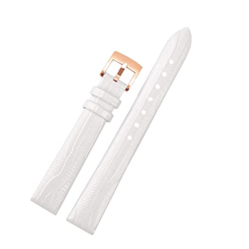 BAHDB Frauen echter Lederschuh für Armani AR1681 1683 1882 1926 1726 Dünne Wachbandbänder dünn(White-rose gold) von BAHDB