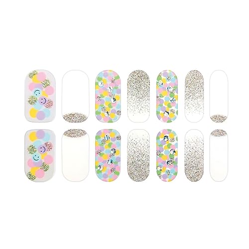 1 Blatt Full Wraps Nagelabziehbilder Nagellackstreifen Aufkleber Glitzernagelkleber Nagelkunstaufkleber Für Frauen Mädchen von BAHJKASD