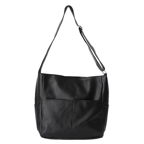2023 Eimer Tasche Umhängetasche Vielseitig Weiche PU Schulter Tasche Für Frauen Mädchen Große Kapazität Einkaufstaschen Schwarz 2023 Eimer Tasche Umhängetasche Vielseitig Weiche PU Schulter Tasche Für Frauen Mädchen Große Kapazität Einkaufstaschen Schwarz von BAHJKASD