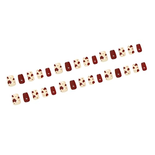 30pcs Press Auf Nägeln Square Klebstoffe Auf Nägeln Französisch Gefälschte Nägel Designs Falsche Nägel Künstliche Nägel Geschenke Für Frauen Mädchen von BAHJKASD
