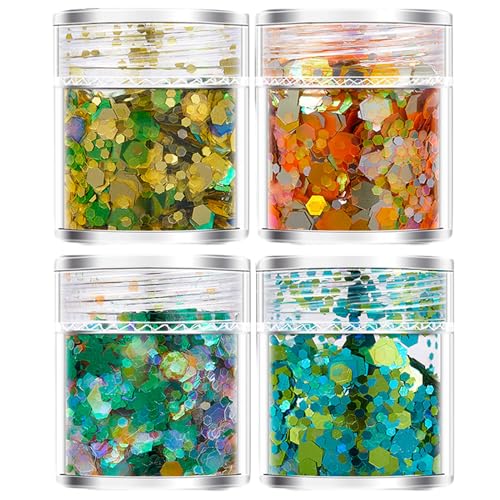 4 Flaschen Bunte 3D Nagelanhänger Zum Basteln Von Frauen Verleihen Ihrem Nagel Einen Hauch Von Persönlichem Stil von BAHJKASD