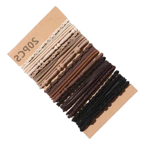 BAHJKASD Mehrzweck Elastische Haargummis 20 Stück Geflochtene Haar Accessoires Bastelbedarf Für Modische Looks Tägliche Freizeitkleidung BAHJKASD Mehrzweck Elastische Haargummis 20 Stück Geflochtene Haar Accessoires Bastelbedarf Für Modische Looks Tägliche Freizeitkleidung von BAHJKASD