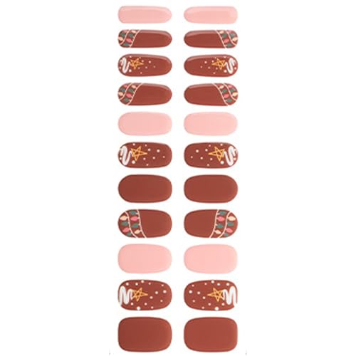 Halloween Nagelaufkleber Nagellackstreifen Maniküre Aufkleber Gele Nägel Wraps Halbgehärtete Gele Nagelstreifen Für Frauen von BAHJKASD