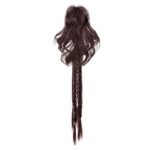 Mädchen Brunnen Ponytail Klaue Clip Boxen Zöpfe Haare Erweiterungen Frauen Dekorative Brunnen Pferdeschwanz Haarklaue Jaw Clip von BAHJKASD