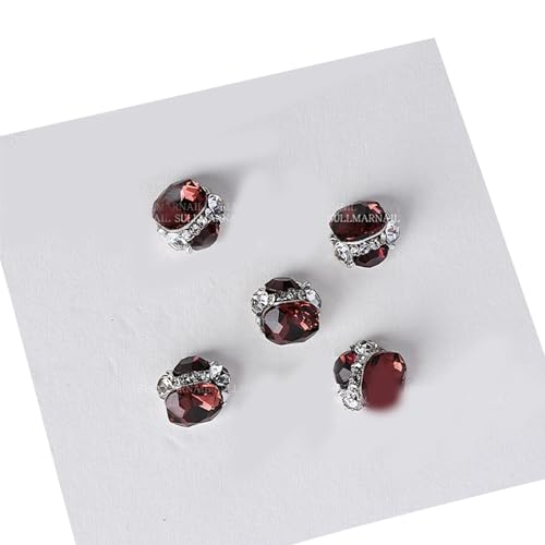 Packung Mit 5 Nagel Strasssteinen 3D Kristall Nagel Edelsteine Nagel Klare Nägel Kunst Nagel Kunst Strasssteine Edelsteine ​​für Frauen von BAHJKASD
