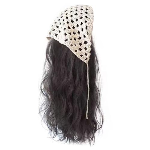 Synthetische Lockige Perücken Haar Stirnband Mit Bandanas Elastische Natürliche Haarverlängerung Haarteil Haarband Für Frauen Haar Dekore von BAHJKASD
