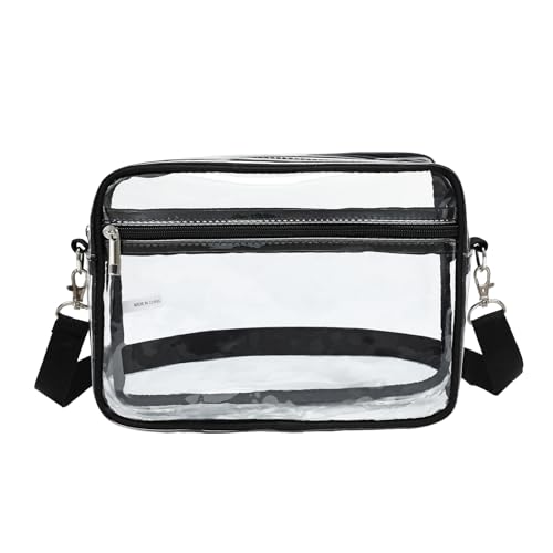 Vielseitige Tasche Umhängetasche Transparent Wasserdicht Umhängetasche Für Damen Und Mädchen Trendige PVC Tasche Lässige Trendige Tasche Handytasche von BAHJKASD
