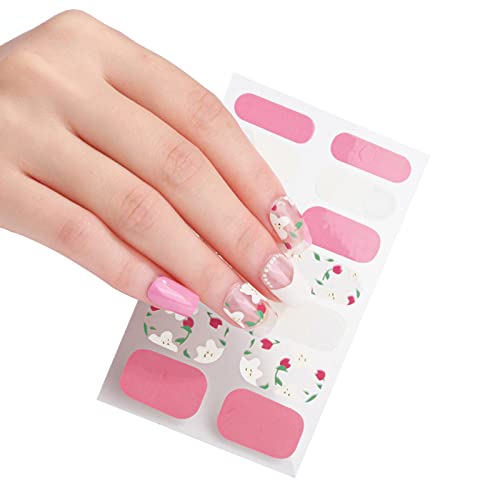 Volle Abdeckung Nagel Aufkleber Flocken Nagel Abziehbilder Selbstklebende Kreative Nagel Streifen Wraps Dekoration Maniküre Aufkleber von BAHJKASD