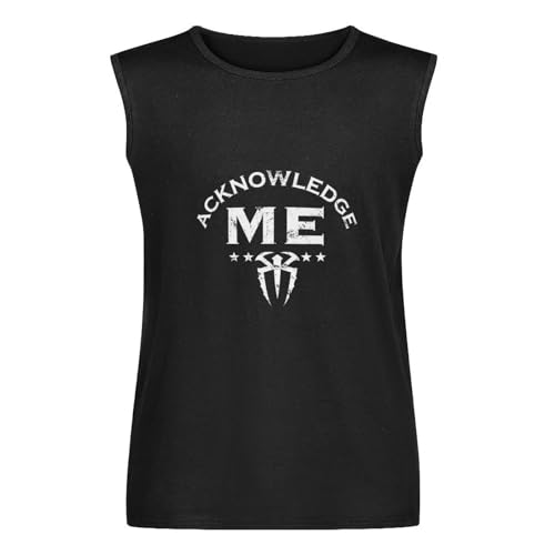 BAIAOBANG cags ATONG Roman Reigns Acknowledge Me T-Shirt Black Black Black Medium Running Vests for Men Size L BAIAOBANG cags ATONG Roman Reigns Acknowledge Me T-Shirt Black Black Black Medium Running Vests for Men Size L von BAIAOBANG