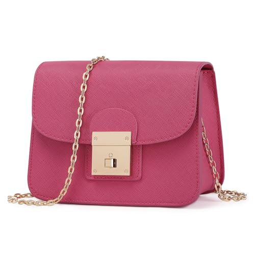 BAICLES Abendtasche Damen Clutch Umhängetasche Damen Crossbody Bag Damen Handtasche Damen Umhängetasche Damen-Umhängetaschen Schultertasche Damen Rosa Klein Geschenke für Mutter Frauen Freundin von BAICLES