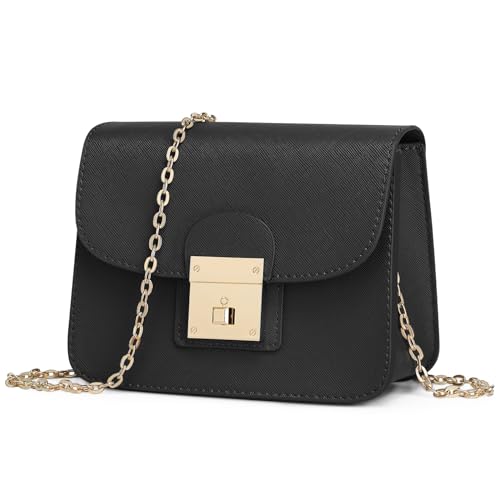 BAICLES Abendtasche Damen Clutch Umhängetasche Damen Crossbody Bag Damen Handtasche Damen Umhängetasche Damen-Umhängetaschen Schultertasche Damen Schwarz Klein Geschenke für Mutter Frauen Freundin von BAICLES