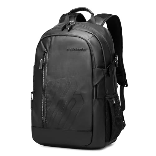 BAIGIO Groß Reiserucksack Unisex Daypack Backpack 35L mit 15,6 zoll Laptopfach, Wasserfester Damen Herren Sportrucksack Travel Rucksack mit Handgriff für Hiking Outdoor Wandern Reise Schule, Schwarz von BAIGIO