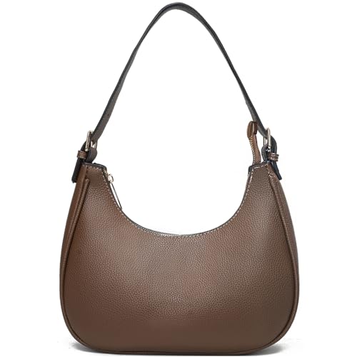 BAIKELI Kleine Tote Schultertaschen Geldbörsen für Frauen Retro Klassische Crossbody Taschen Niedliche Clutch Geldbörse und Handtasche, 0-4-Dark Coffee, Small von BAIKELI