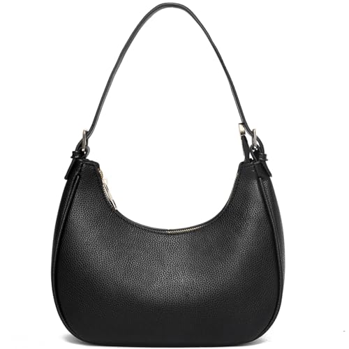 BAIKELI Kleine Tote Schultertaschen Geldbörsen für Frauen Retro Klassische Crossbody Taschen Niedliche Clutch Geldbörse und Handtasche, 0-4 - Schwarz, Small von BAIKELI