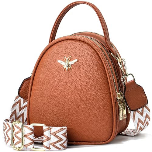 Leichte kleine Crossbody-Tasche, Umhängetasche für Damen, elegante Tasche für Handy und Geldbörse, Small von BAIKELI