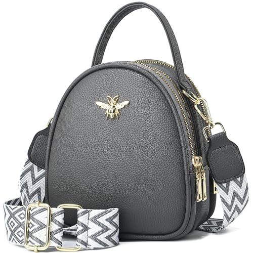 Leichte kleine Crossbody-Tasche, Umhängetasche für Damen, elegante Tasche für Handy und Geldbörse, Small von BAIKELI