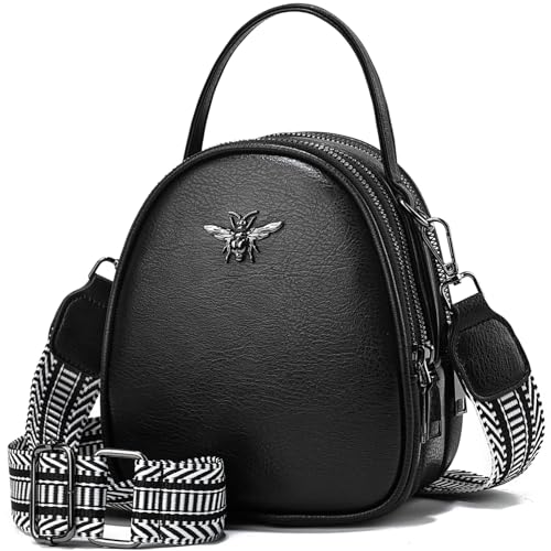 Leichte kleine Crossbody-Tasche, Umhängetasche für Damen, elegante Tasche für Handy und Geldbörse, Small von BAIKELI